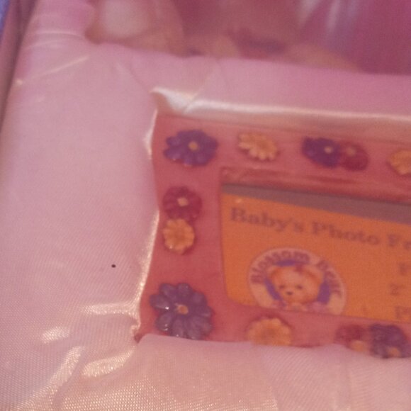 Blossom Bear Teddy Bear Girl Ceramic Coin Piggy Bank & Picture Frame Set - Picture 13 of 15